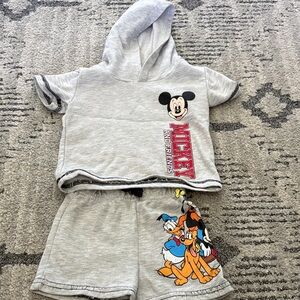 Disney Gray Mickey and Friends Kids Matching Set